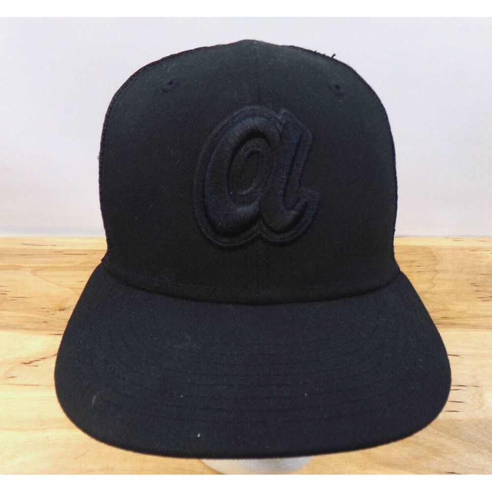 Atlanta Braves‎ Hat Cap New Era Cooperstown Collection Snap Back 9Fifty Black
